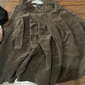 brown skirt